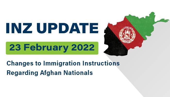 Changes to Immigration Instructions Regarding Afghan Nationals Holding Critical Purpose Visitor Visa