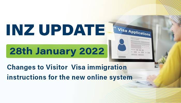 Changes to Immigration Instructions for the Visitor Visa Applications on the New Immigration Online Systems