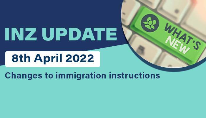 Changes to Immigration Instructions