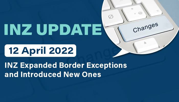 INZ - Expanded Border Exceptions and Introduced New Ones