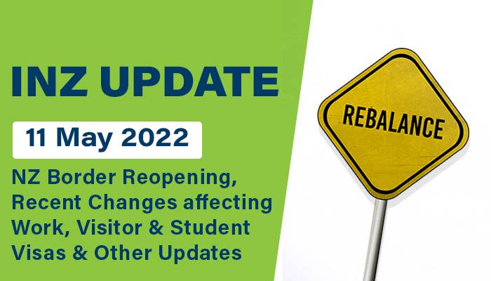 NZ Border Reopening, Recent Changes affecting Work, Visitor & Student Visas & Other Updates