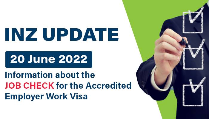 Information about the Job Check for the Accredited Employer Work Visa