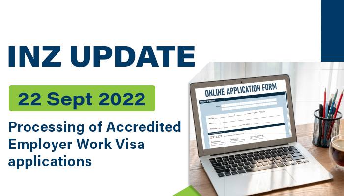 Processing of Accredited Employer Work Visa Applications