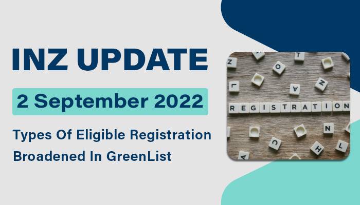 Types of Eligible Registration Broadened in Green List