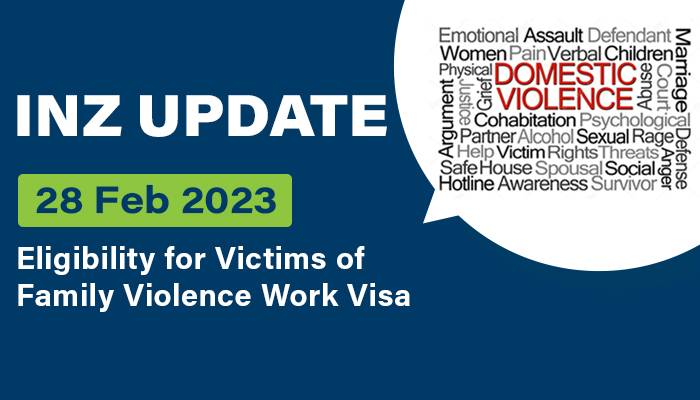 Eligibility for Victims of Family Violence Work Visa