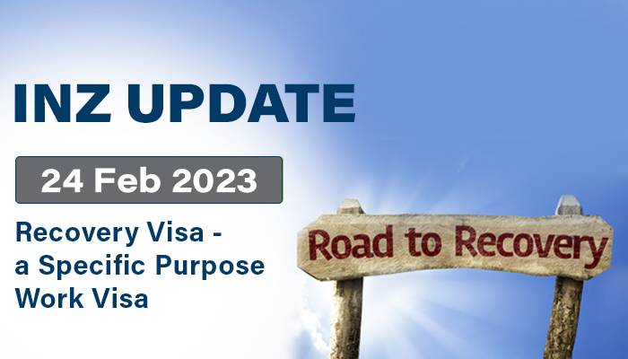 Recovery visa – a Specific Purpose Work Visa