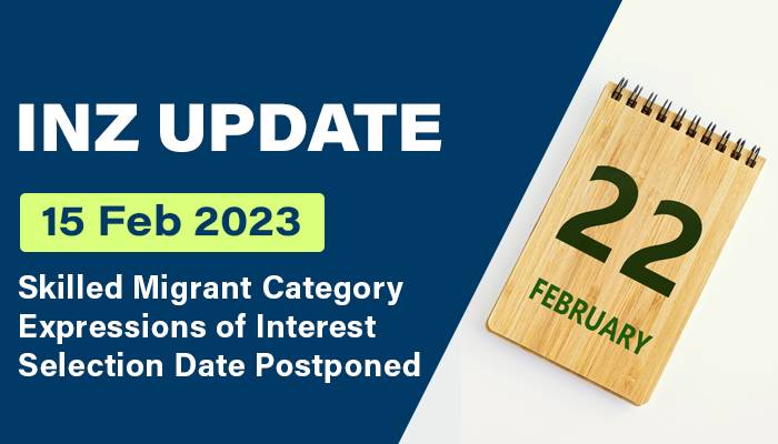 Skilled Migrant Category Expressions of Interest Selection Date Postponed