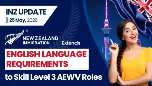 INZ Extends English Language Rules for AEWV Skill Level 3 Jobs